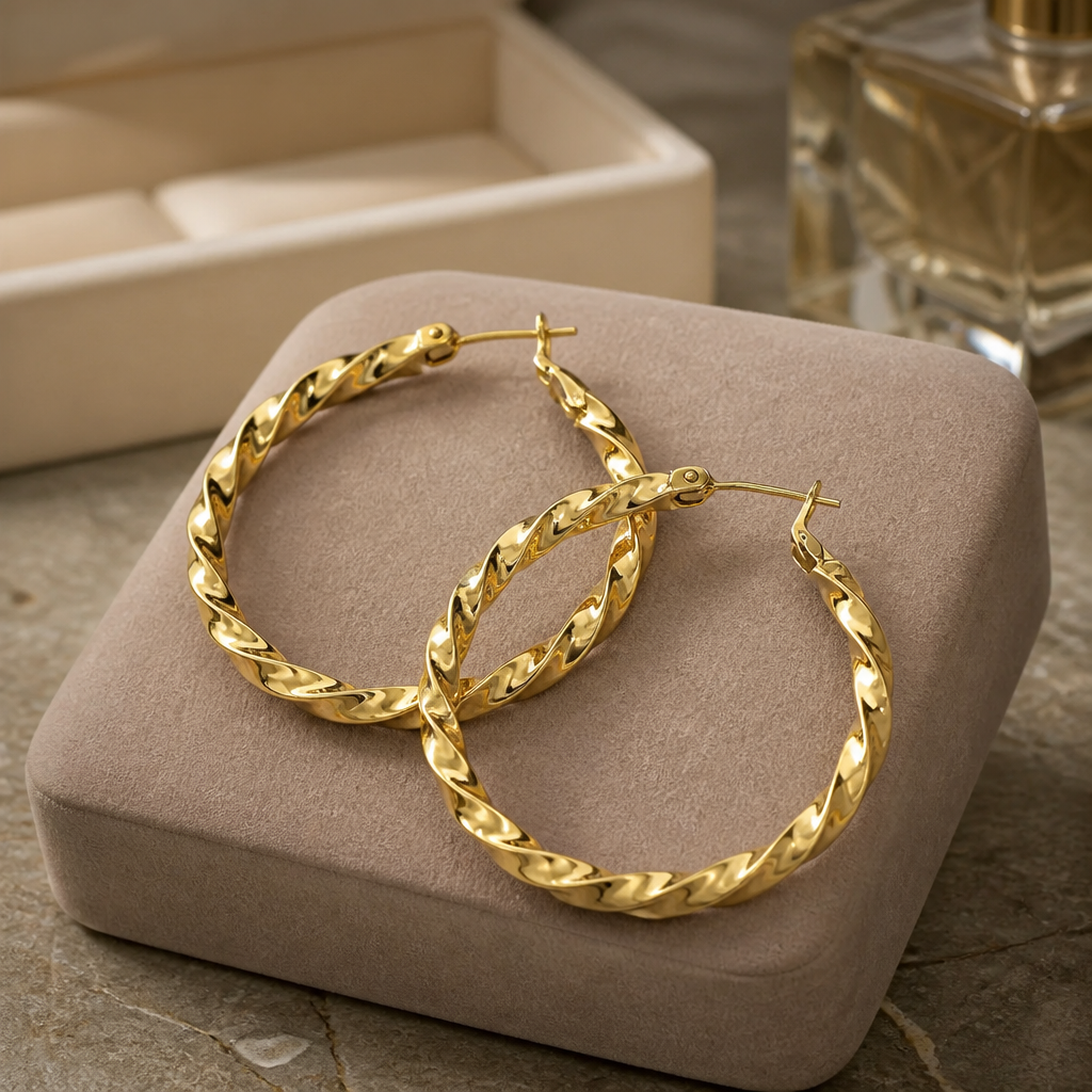 Jumbo Twisted Rope Earrings