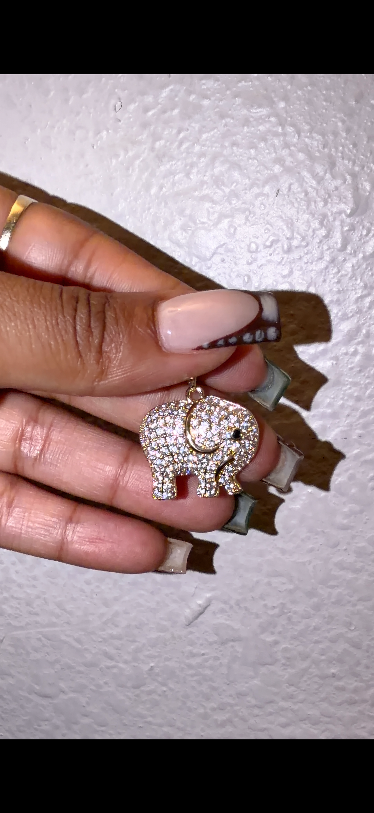 Bedazzled Elephant Pendant